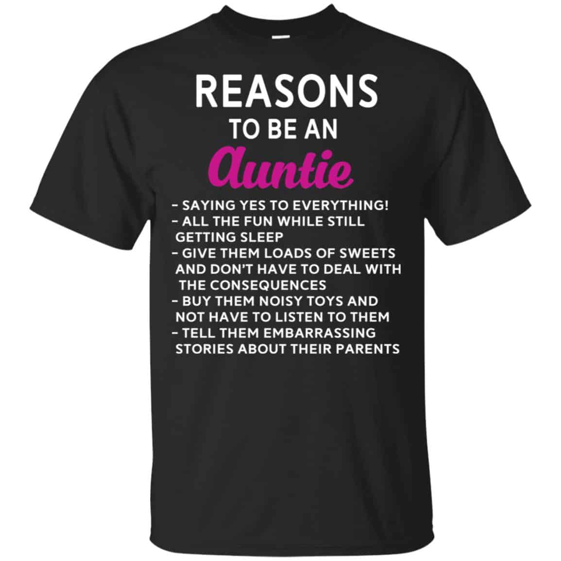 Reasons To Be A Auntie Shirt, Hoodie, Tank