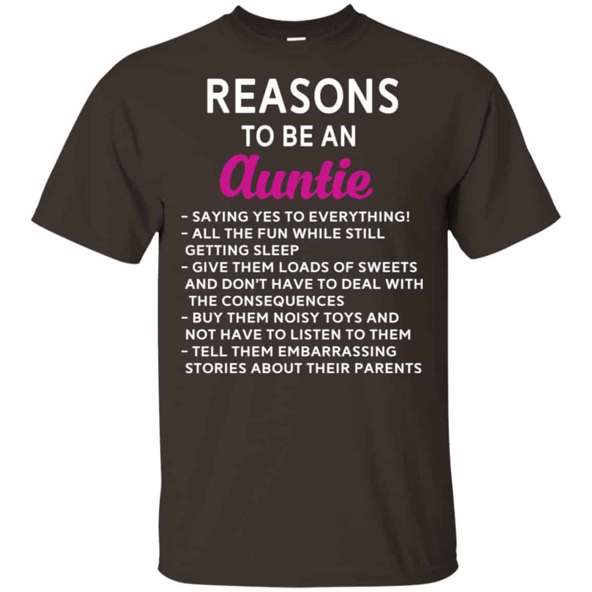Reasons To Be A Auntie Shirt, Hoodie, Tank