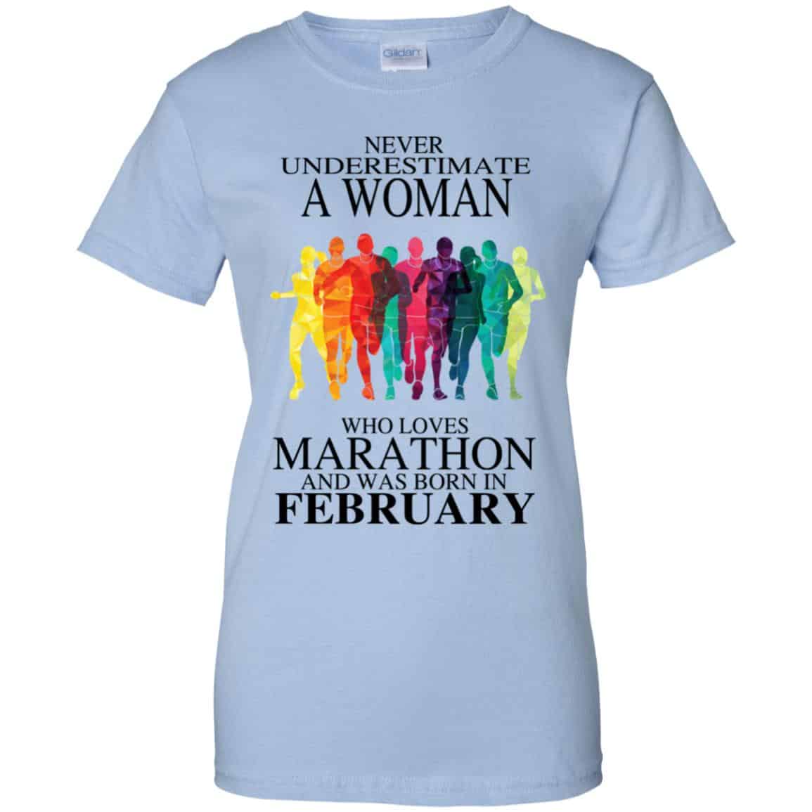 
	A Woman Who Loves Marathon And Was Born In February T-Shirts, Hoodie, Tank