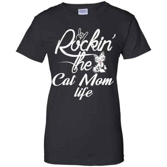 
	Rockin’ The Cat Mom Life Shirt, Hoodie, Tank