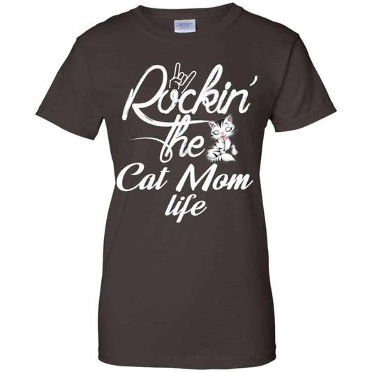 Rockin’ The Cat Mom Life Shirt, Hoodie, Tank