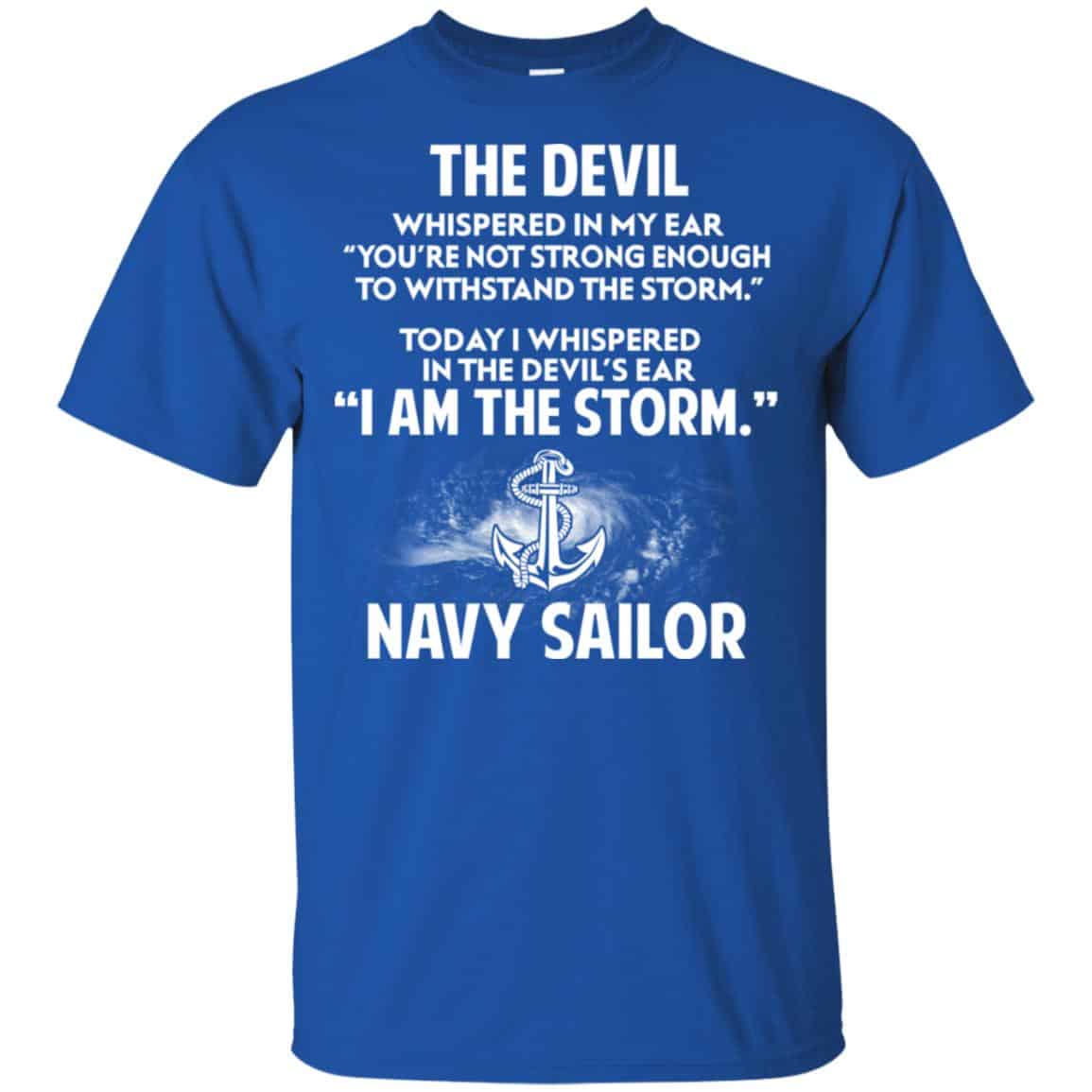 I Am The Fecking Storm The Storm Navy Sailor Shirt, Hoodie, Tank