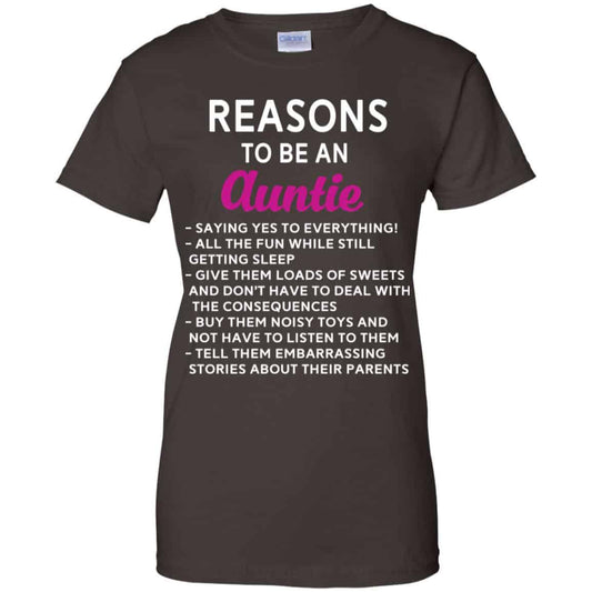 Reasons To Be A Auntie Shirt, Hoodie, Tank