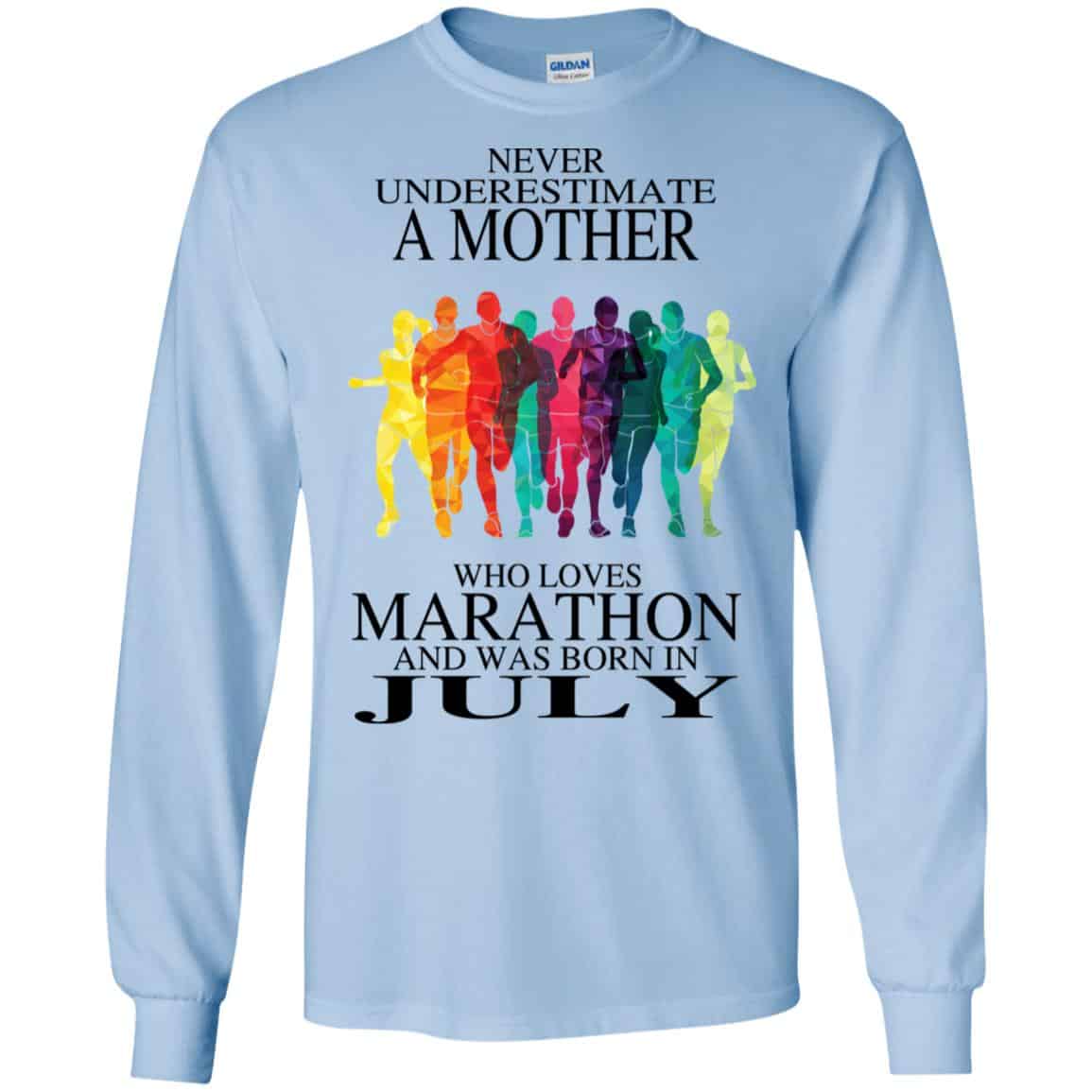 A Mother Who Loves Marathon And Was Born In July T-Shirts, Hoodie, Tank