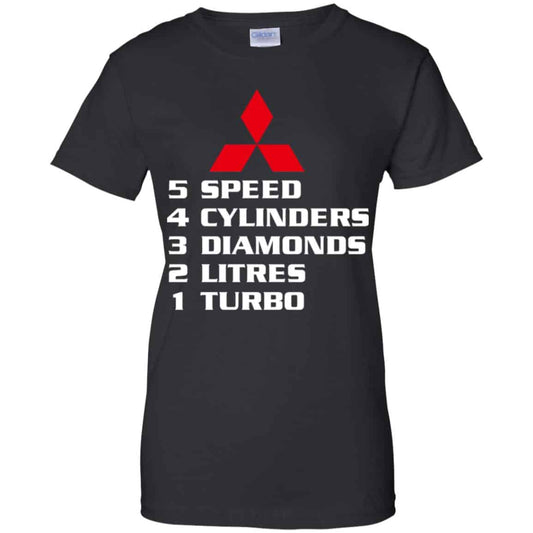 
	5 Speed 4 Cylinders 3 Diamonds 2 Litres 1 Turbo Mitsubishi Shirt, Hoodie, Tank