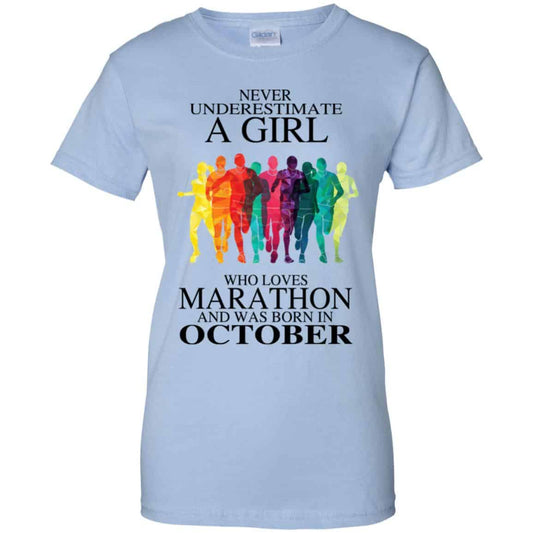 
	A Girl Who Loves Marathon And Was Born In October T-Shirts, Hoodie, Tank