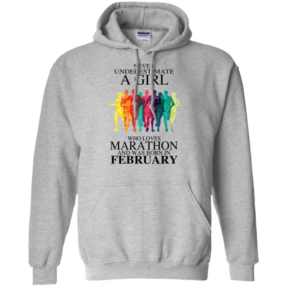 A Girl Who Loves Marathon And Was Born In February T-Shirts, Hoodie, Tank