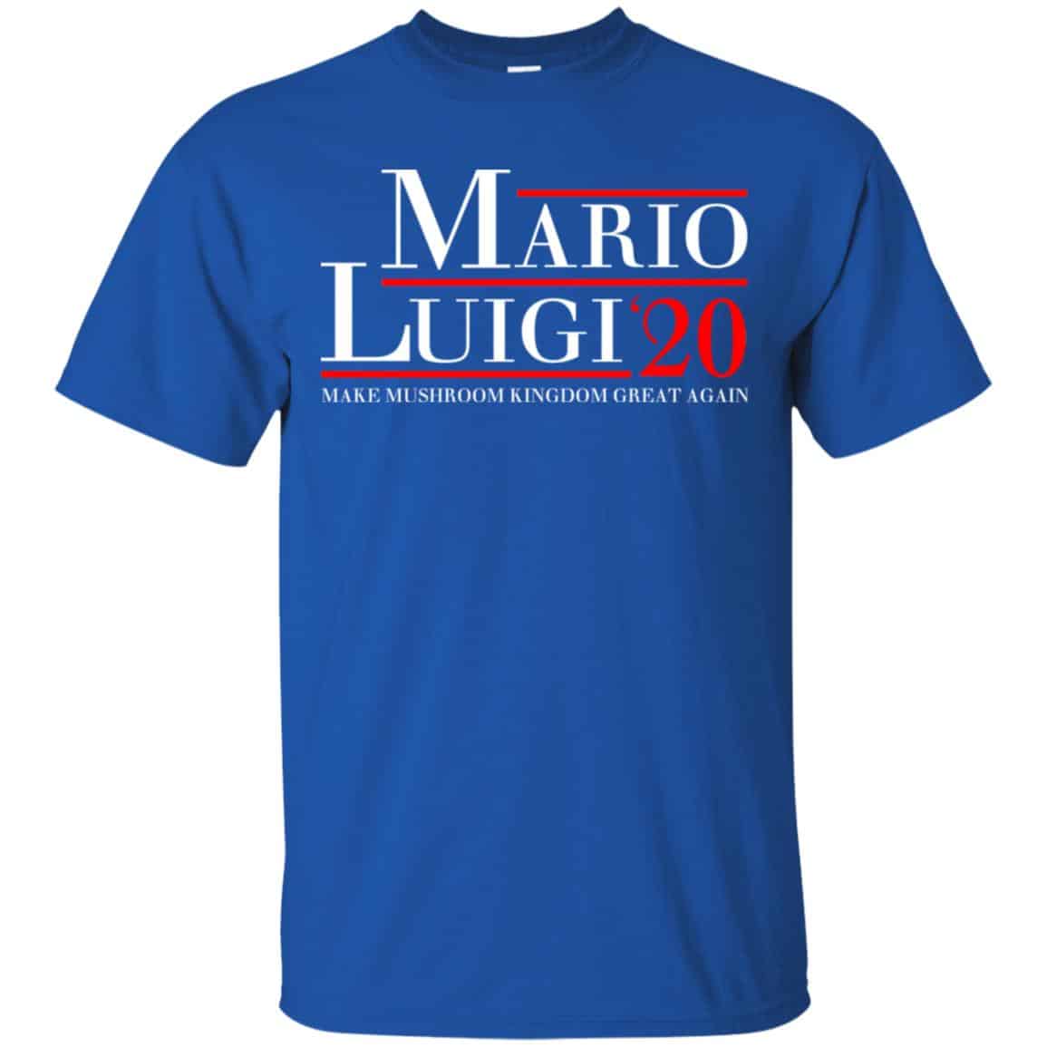 Mario Luigi 2020 Make Mushroom Kingdom Great Again T-Shirts, Hoodie, Tank
