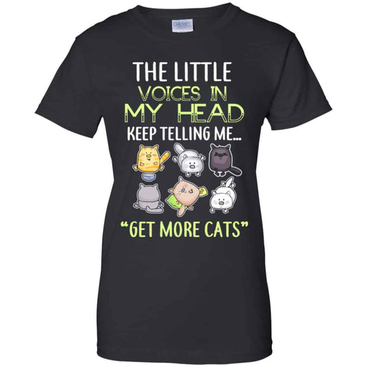 
	The Little Voices In My Head Keep Telling Me Get More Cats Shirt, Hoodie, Tank