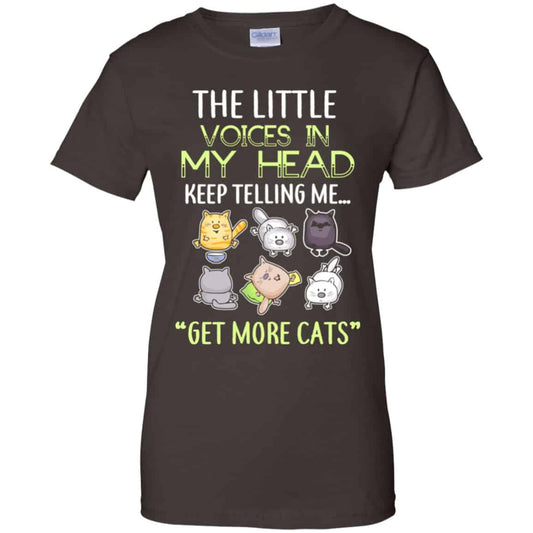 The Little Voices In My Head Keep Telling Me Get More Cats Shirt, Hoodie, Tank