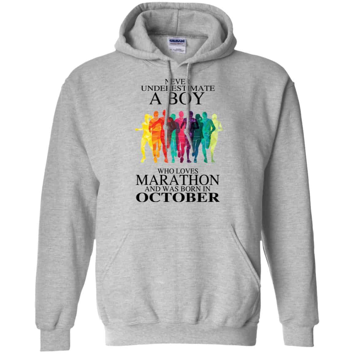 A Boy Who Loves Marathon And Was Born In October T-Shirts, Hoodie, Tank