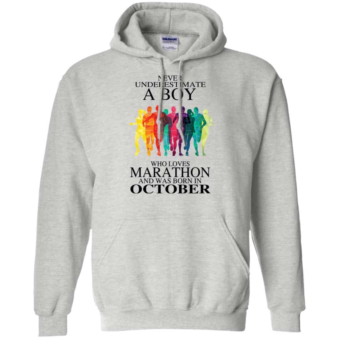 A Boy Who Loves Marathon And Was Born In October T-Shirts, Hoodie, Tank