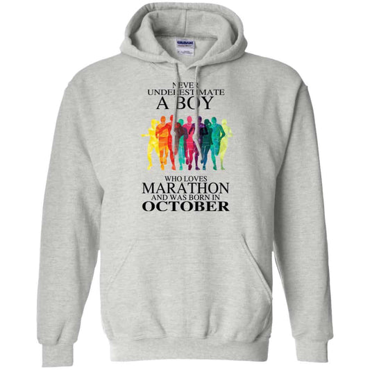 A Boy Who Loves Marathon And Was Born In October T-Shirts, Hoodie, Tank