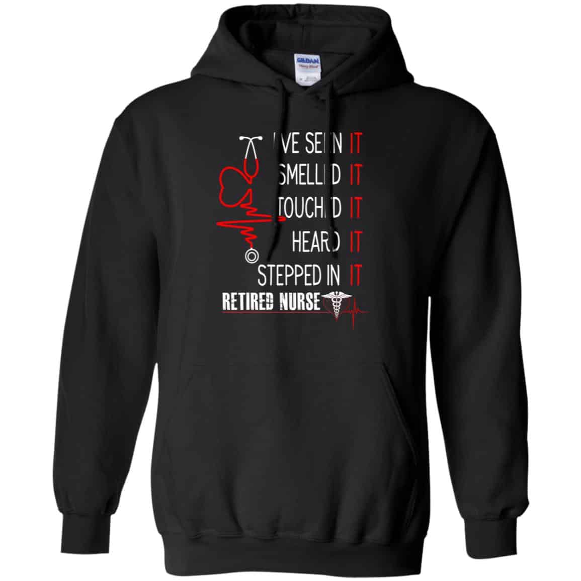 I’ve Seen It Smelled It Touched It Heard It Stepped In It Retired Nurse Shirt, Hoodie, Tank