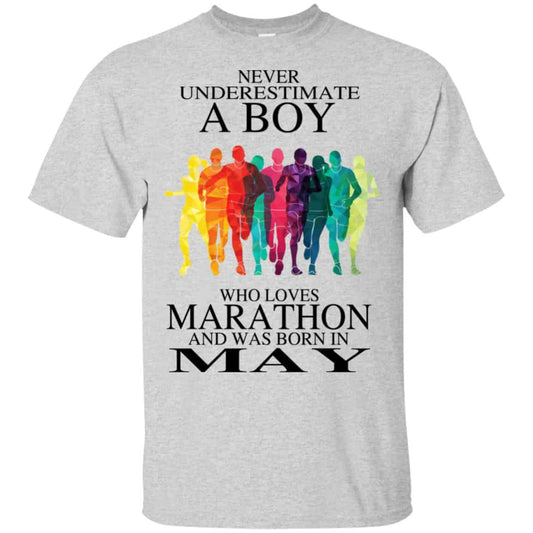 A Boy Who Loves Marathon And Was Born In May T-Shirts, Hoodie, Tank