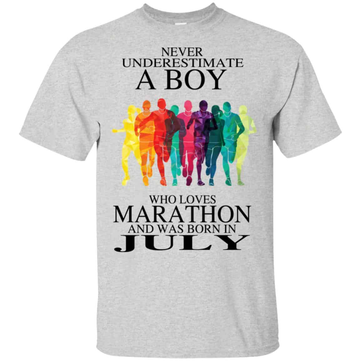 A Boy Who Loves Marathon And Was Born In July T-Shirts, Hoodie, Tank