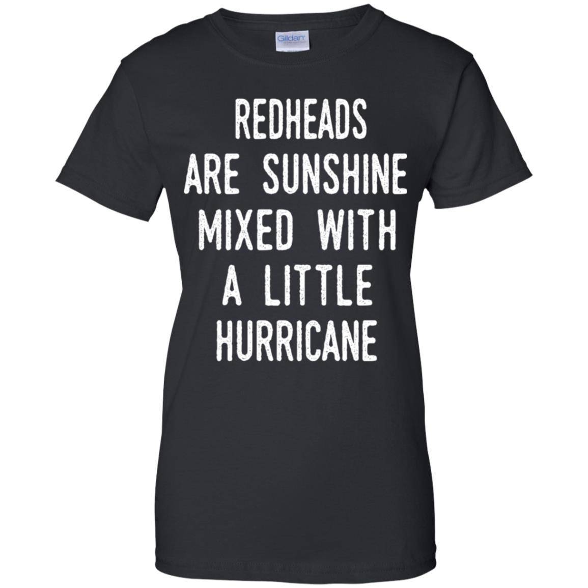 
	Redhead Girls Are Sunshine Mixed With A Little Hurricane T-Shirts, Hoodie, Tank