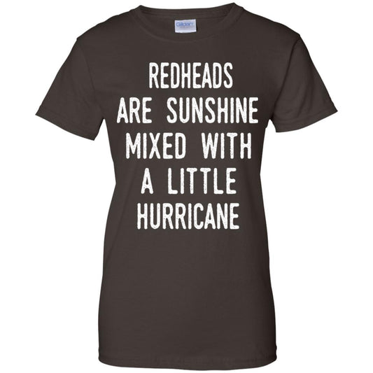 Redhead Girls Are Sunshine Mixed With A Little Hurricane T-Shirts, Hoodie, Tank