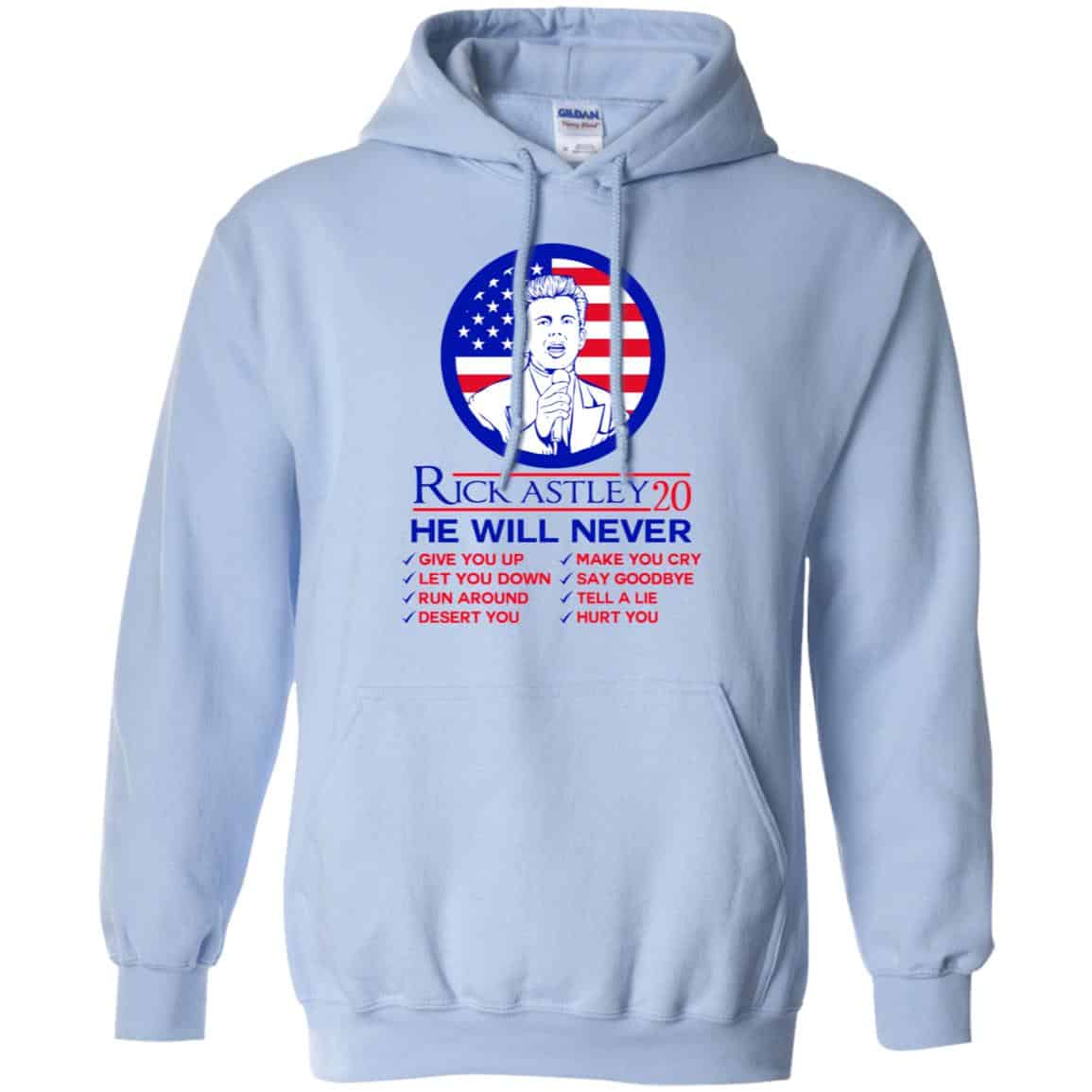 Rick Astley 2020 He Will Never T-Shirts, Hoodie, Tank