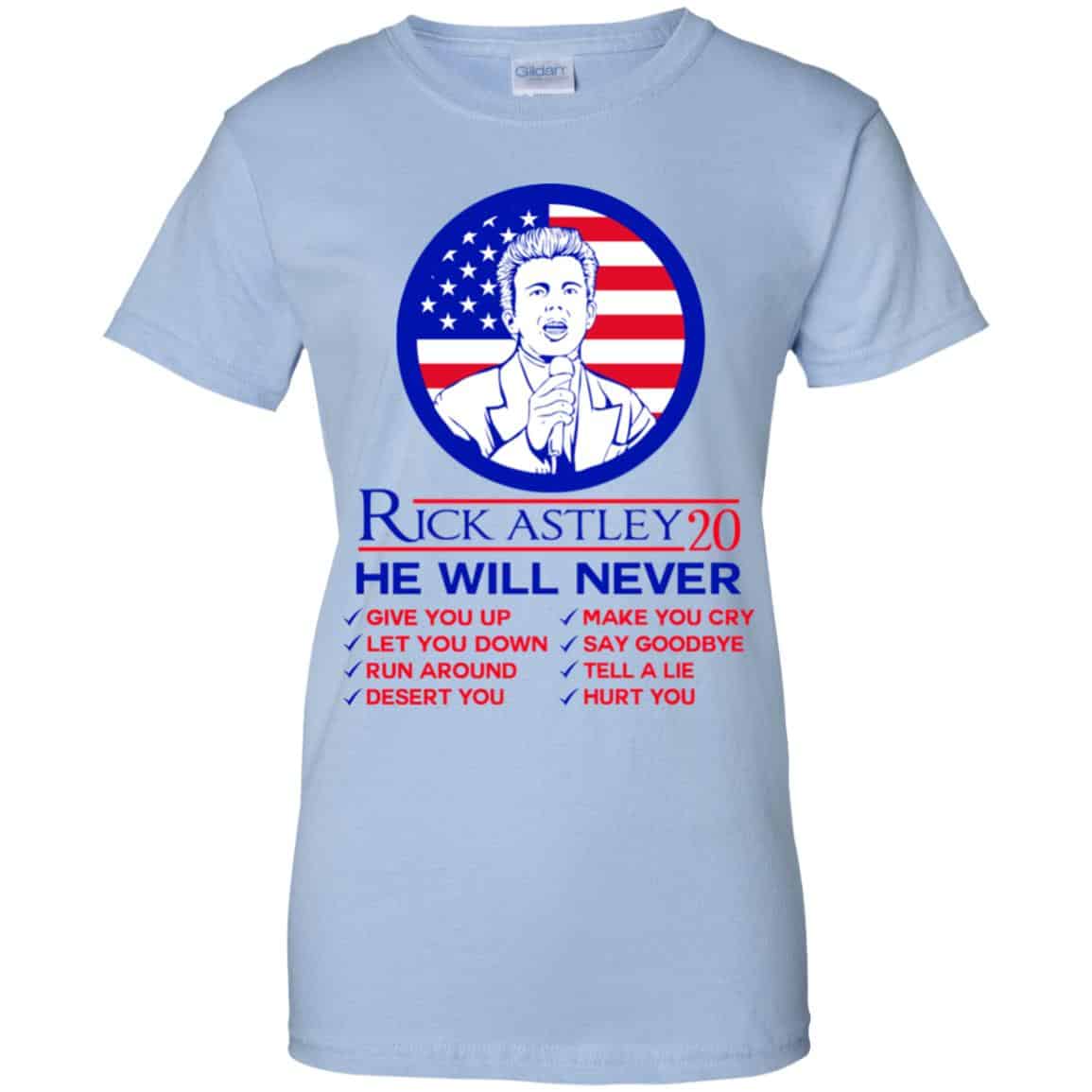 
	Rick Astley 2020 He Will Never T-Shirts, Hoodie, Tank