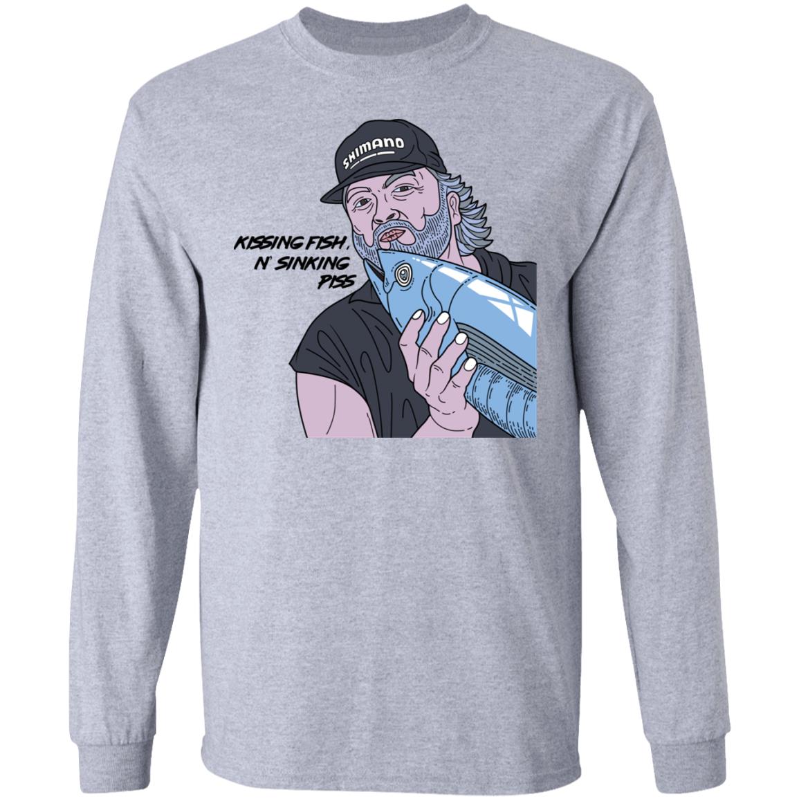 Shimano Kissing Fish N Sinking Piss Shirt, Hoodie, Tank