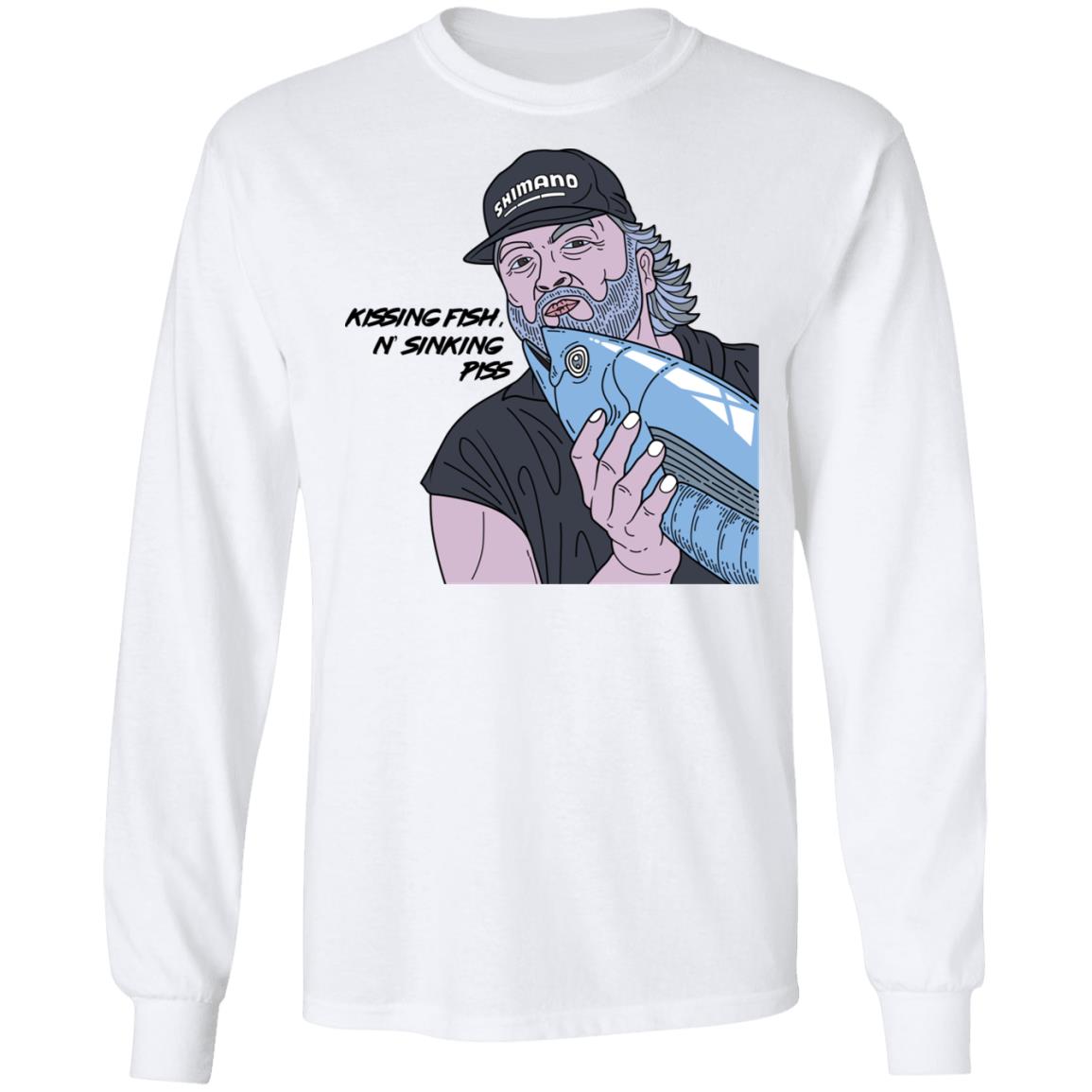 Shimano Kissing Fish N Sinking Piss Shirt, Hoodie, Tank