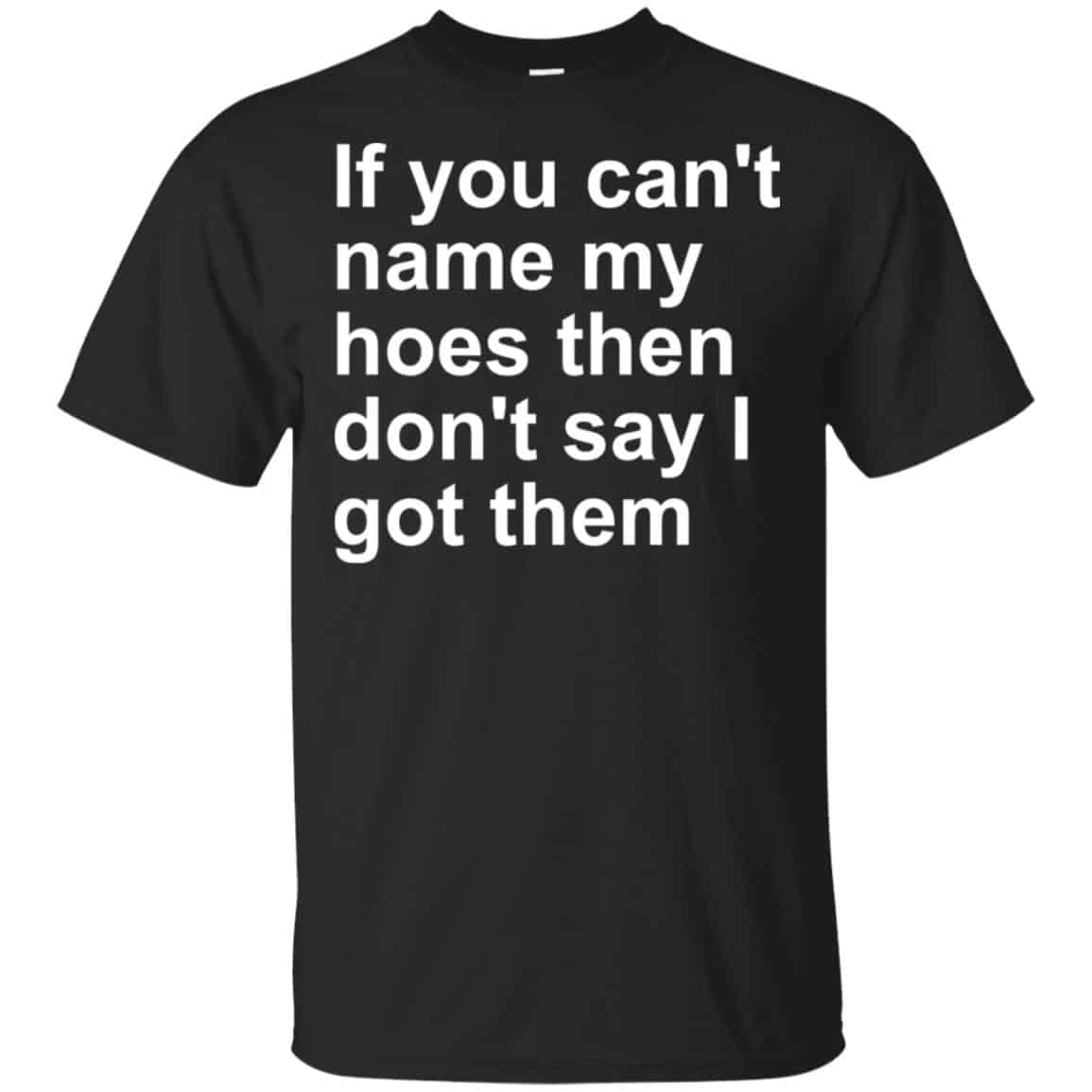 If You Can’t Name My Hoes Then Don’t Say I Got Them Shirt, Hoodie, Tank