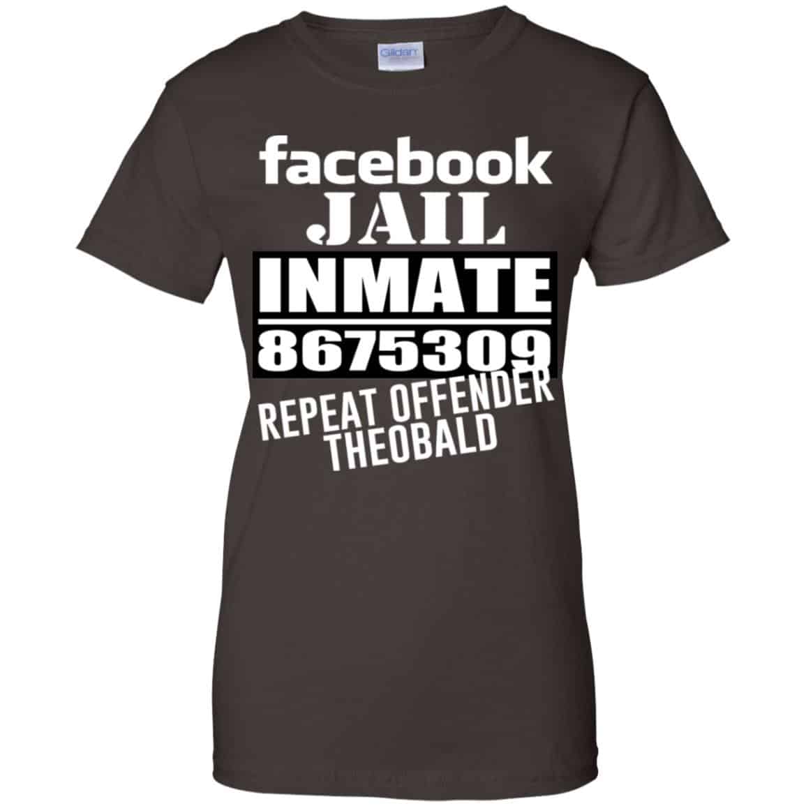 Facebook Jail Inmate 8675309 Repeat Offender Theobald Shirt, Hoodie, Tank