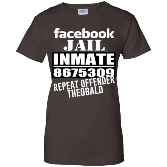 Facebook Jail Inmate 8675309 Repeat Offender Theobald Shirt, Hoodie, Tank