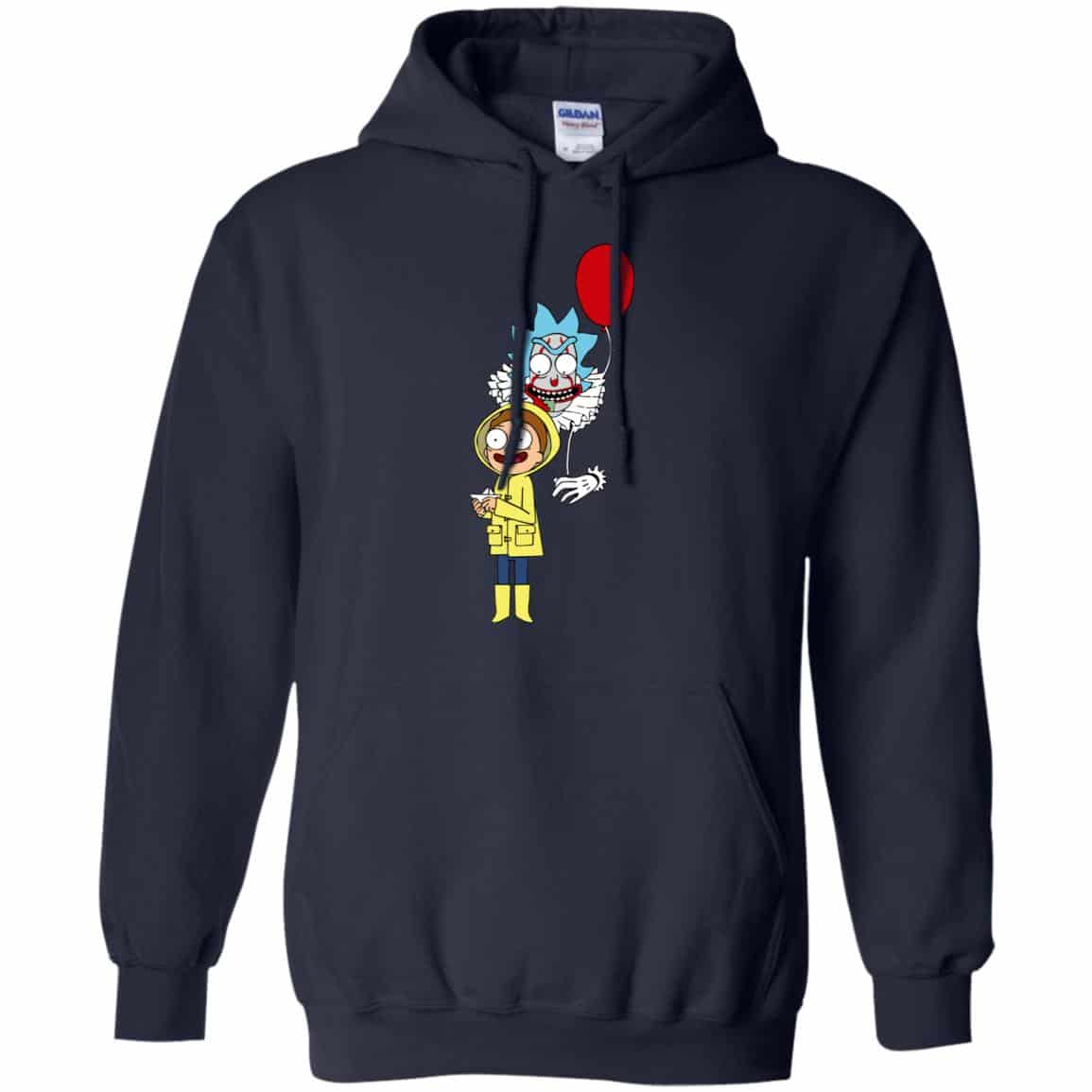 Rick and Morty IT shirt: Pennywise Rick And Morty Halloween Shirt, Hoodie, Tank