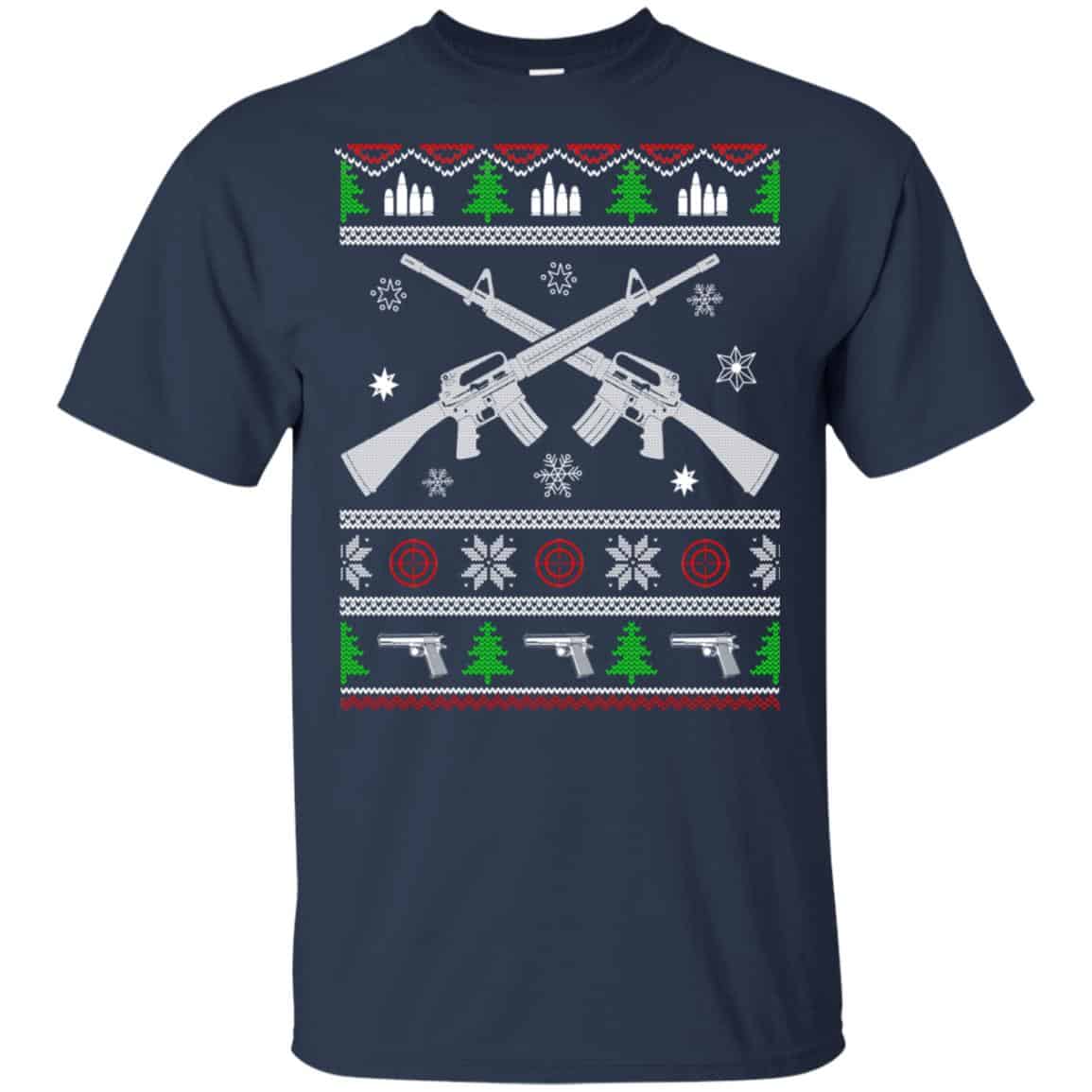 I Want Rifle Guns For Christmas Ugly Christmas Sweater, T-Shirts, Hoodie