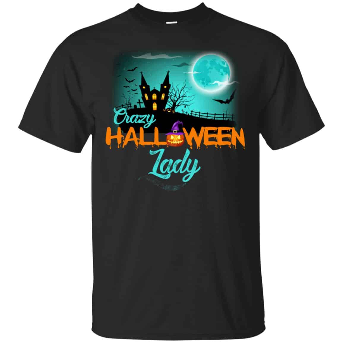 Crazy Halloween Lady Shirt, Hoodie, Racerback