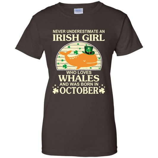 
	An Irish Girl Who Loves Whales And Was Born In October T-Shirts, Hoodie, Tank