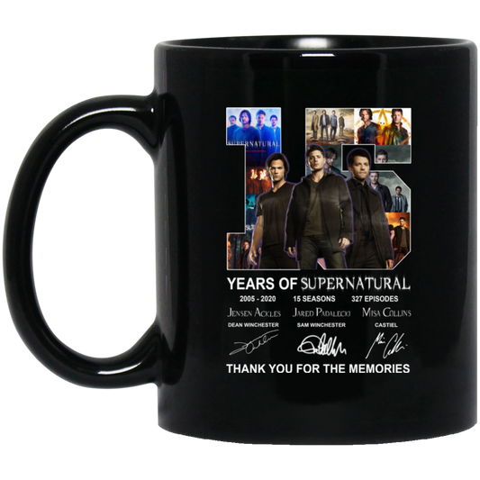 15 Years Of Supernatural Thank You For My Memories Mug