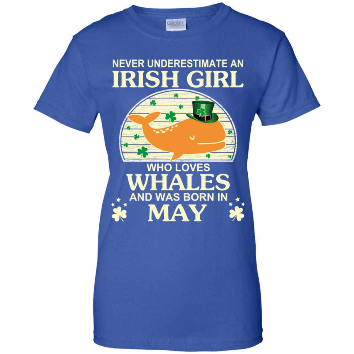 An Irish Girl Who Loves Whales And Was Born In May T-Shirts, Hoodie, Tank