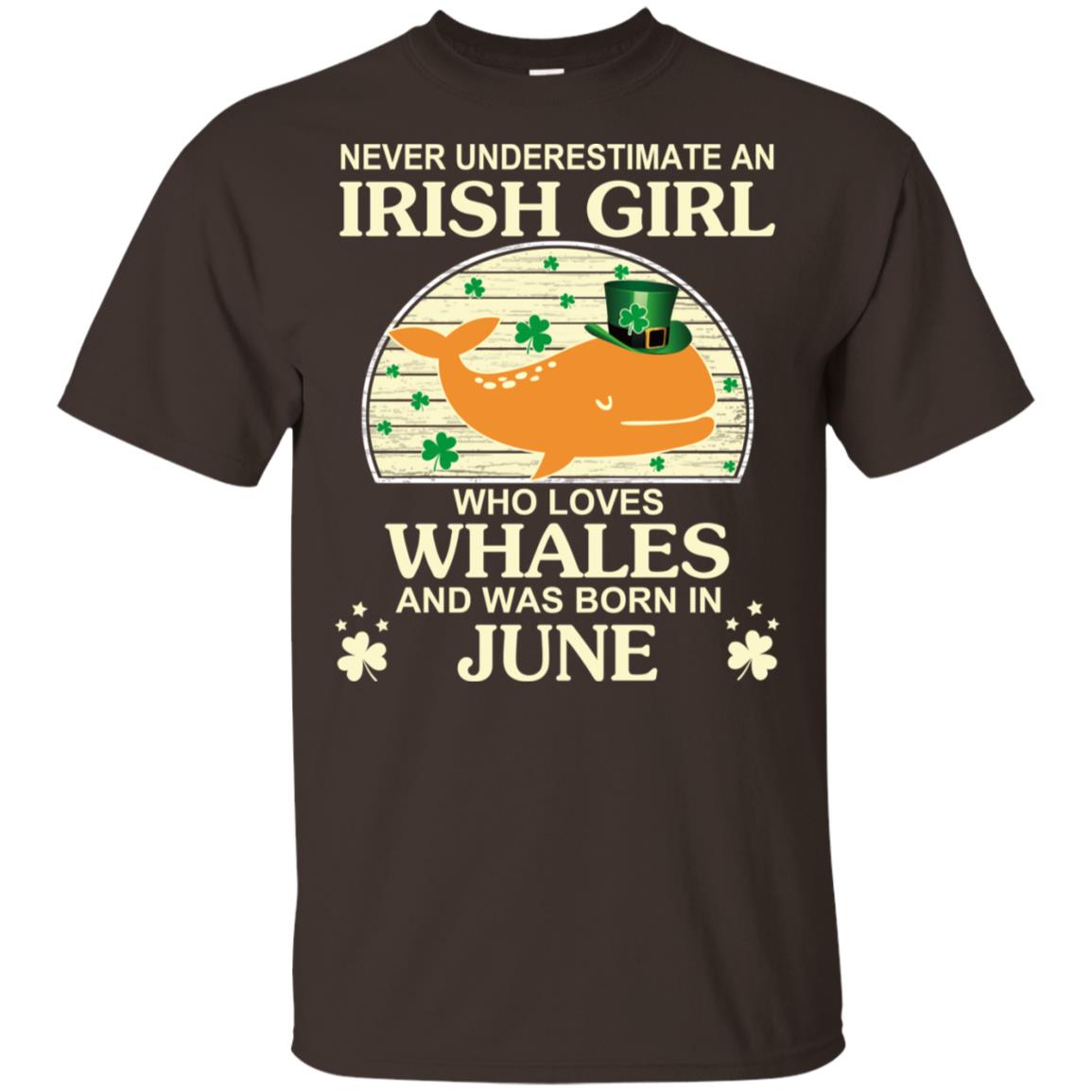 An Irish Girl Who Loves Whales And Was Born In June T-Shirts, Hoodie, Tank