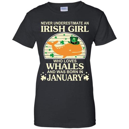 
	An Irish Girl Who Loves Whales And Was Born In January T-Shirts, Hoodie, Tank
