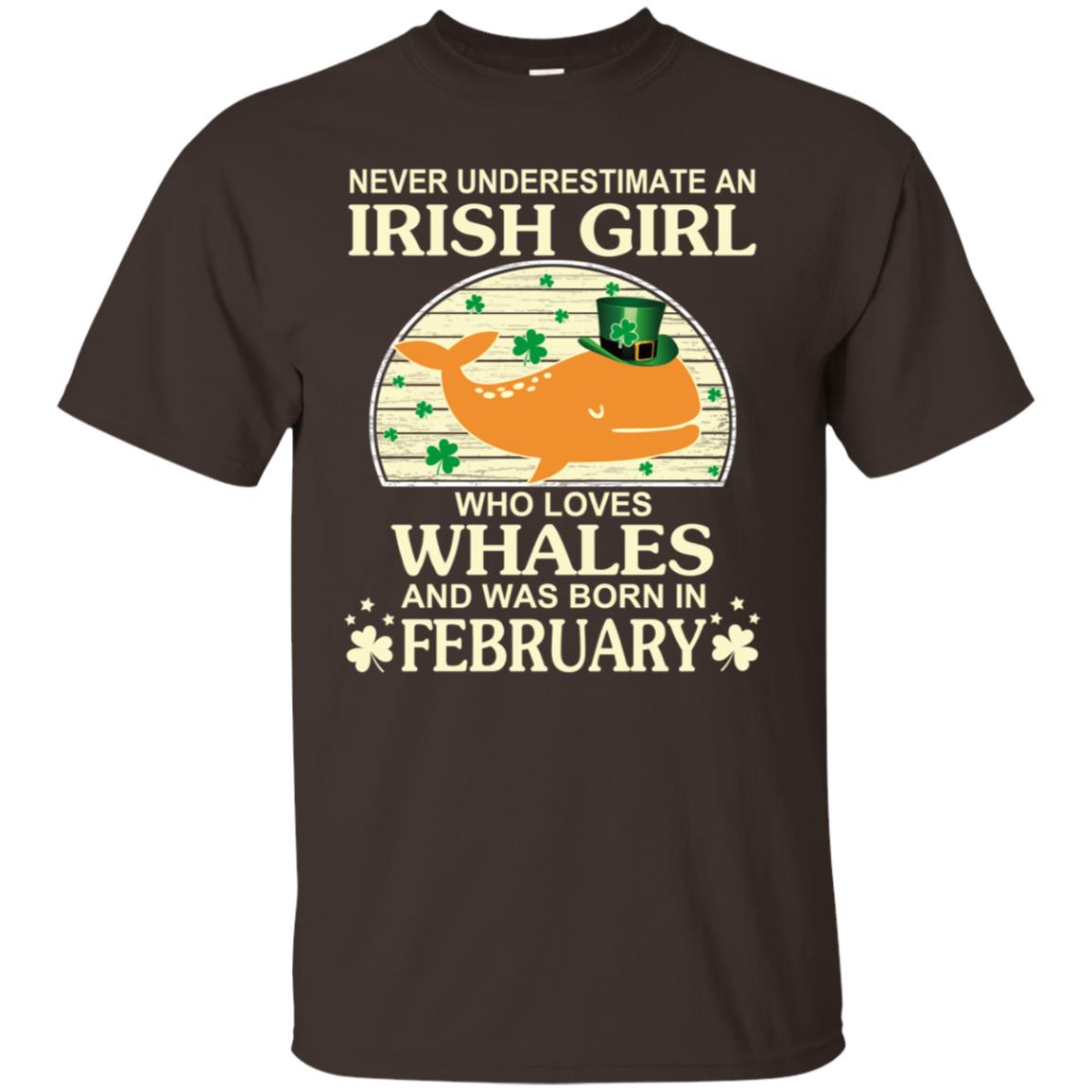 An Irish Girl Who Loves Whales And Was Born In February T-Shirts, Hoodie, Tank