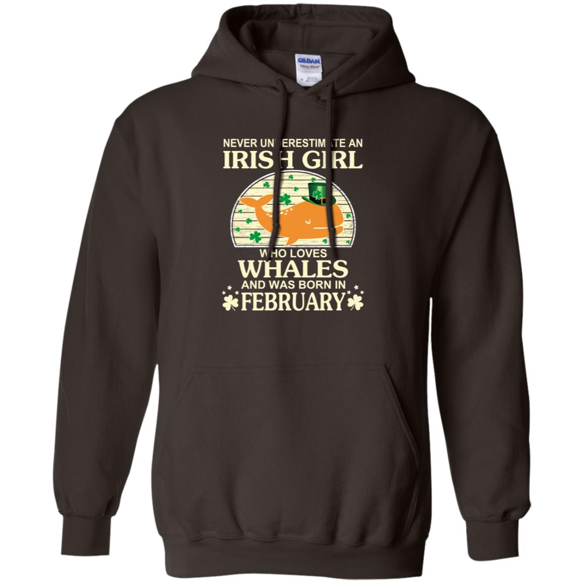 An Irish Girl Who Loves Whales And Was Born In February T-Shirts, Hoodie, Tank