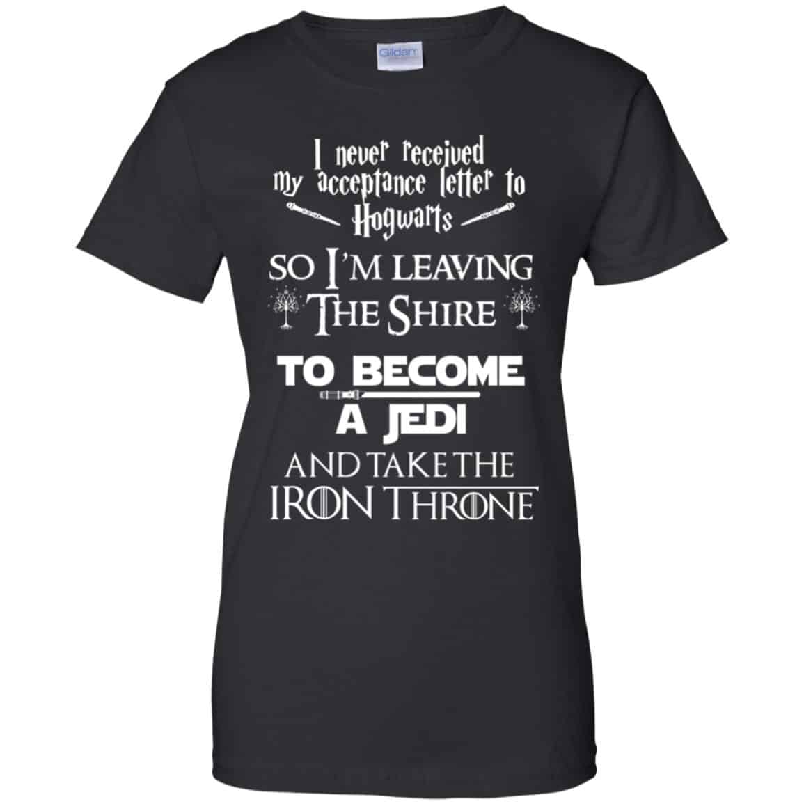 
	I Never Received My Acceptance Letter In Hogwarts So I’m Leaving The Shire To Become A Jedi And Take The Iron Throne Shirt, Hoodie, Tank