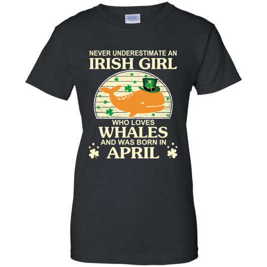 
	An Irish Girl Who Loves Whales And Was Born In April T-Shirts, Hoodie, Tank