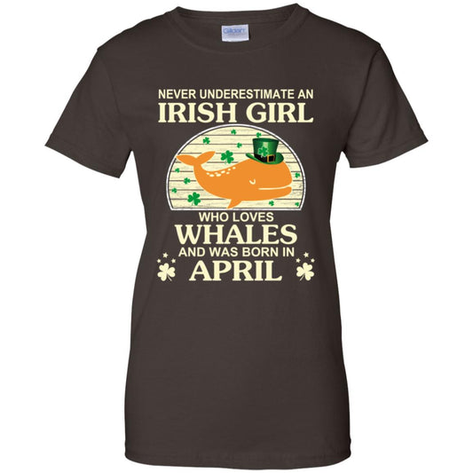 An Irish Girl Who Loves Whales And Was Born In April T-Shirts, Hoodie, Tank
