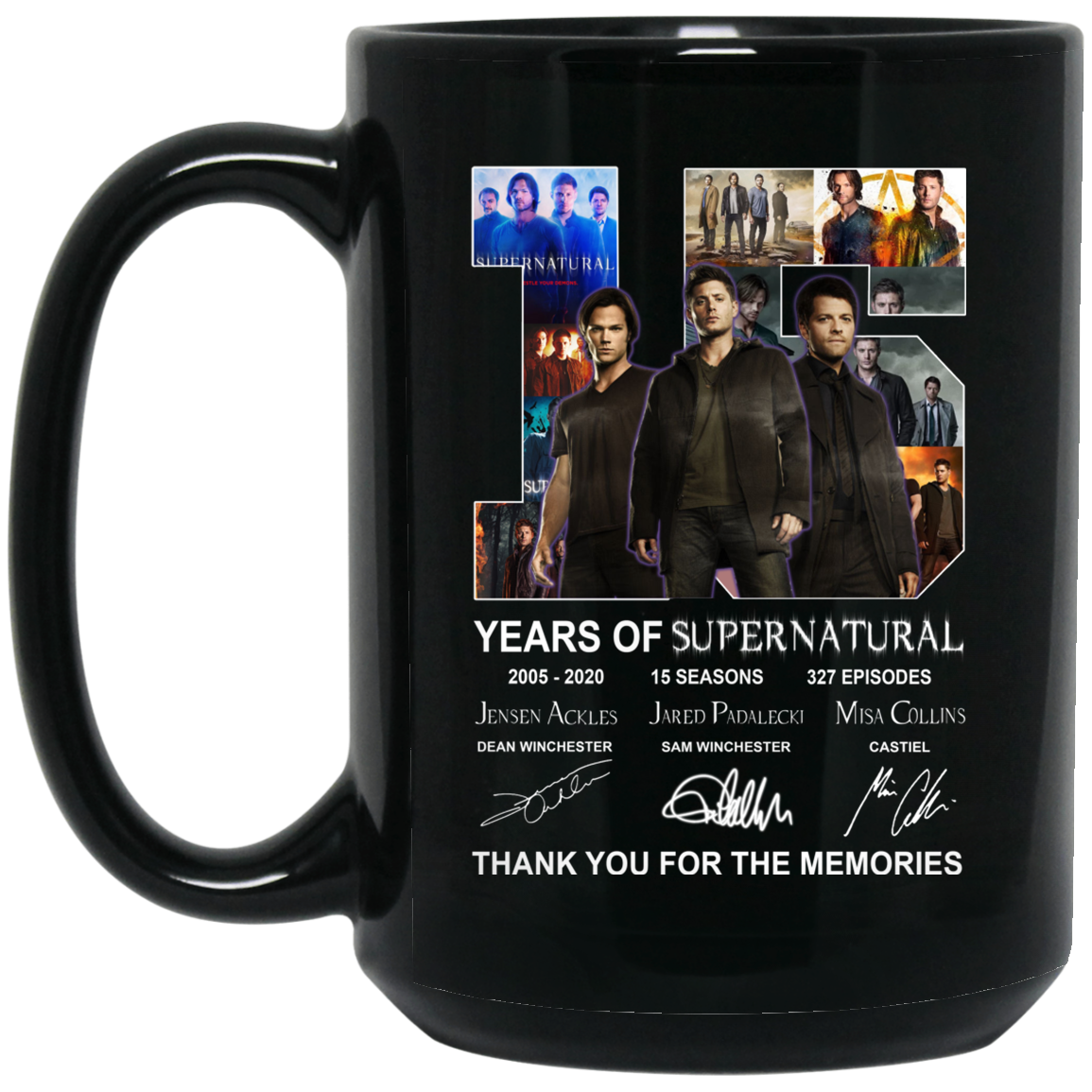
	15 Years Of Supernatural Thank You For My Memories Mug