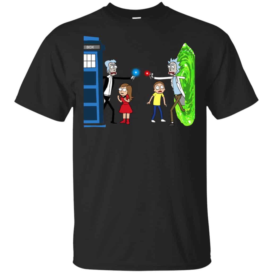 Doctor Who VS Rick And Morty Mashup T-Shirts, Hoodie, Sweater