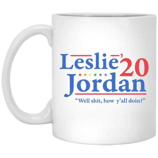 
	Leslie Jordan 2020 Well Shit How Y’all Doin Mug