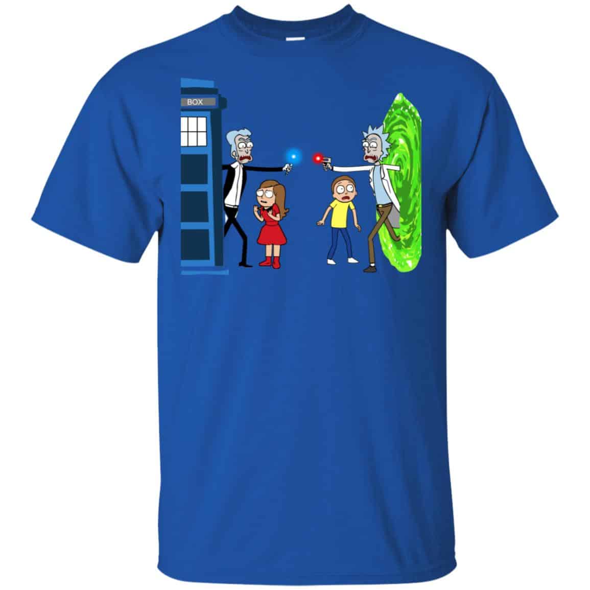 Doctor Who VS Rick And Morty Mashup T-Shirts, Hoodie, Sweater