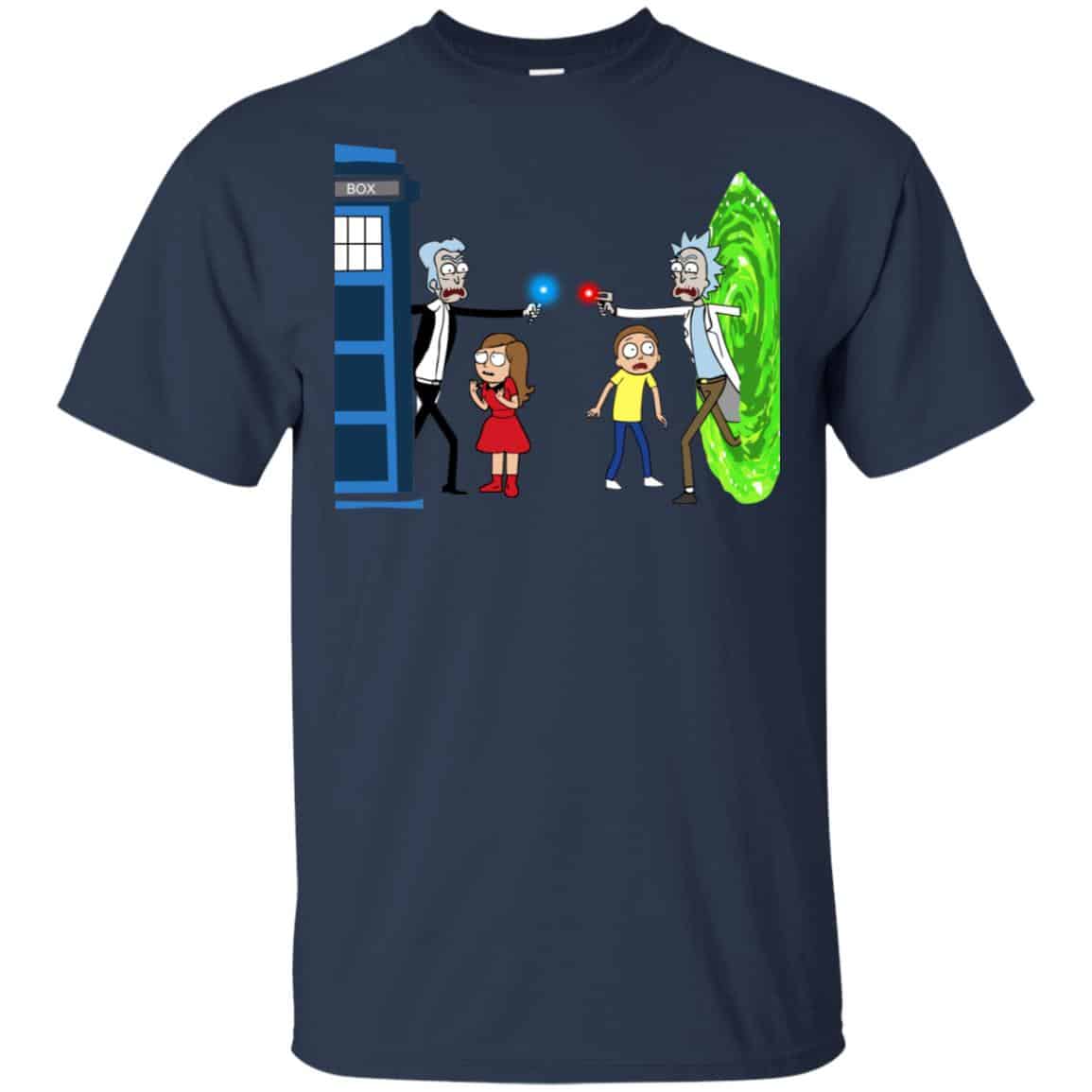 Doctor Who VS Rick And Morty Mashup T-Shirts, Hoodie, Sweater
