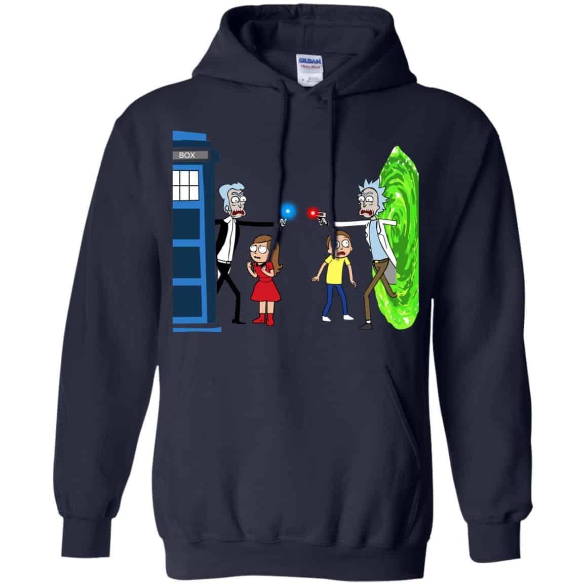 Doctor Who VS Rick And Morty Mashup T-Shirts, Hoodie, Sweater