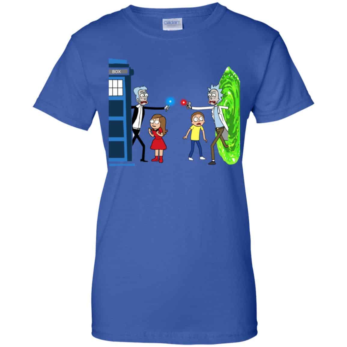 Doctor Who VS Rick And Morty Mashup T-Shirts, Hoodie, Sweater