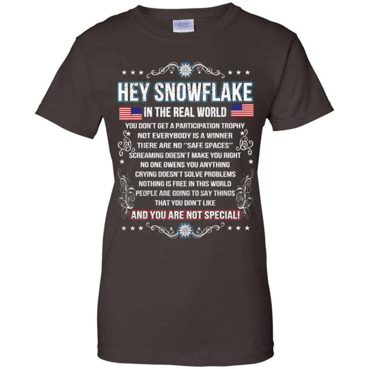 Hey Snowflake In The Real World You Don’t Get A Participation Trophy T-Shirts, Hoodie, Tank